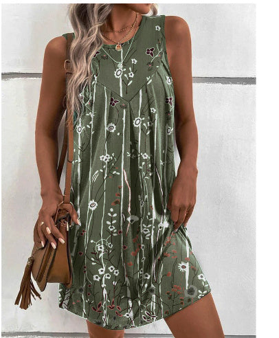 Casual Ethnic Style Round Neck Ethnic Style Dress