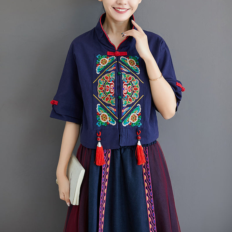 Ethnic embroidery top