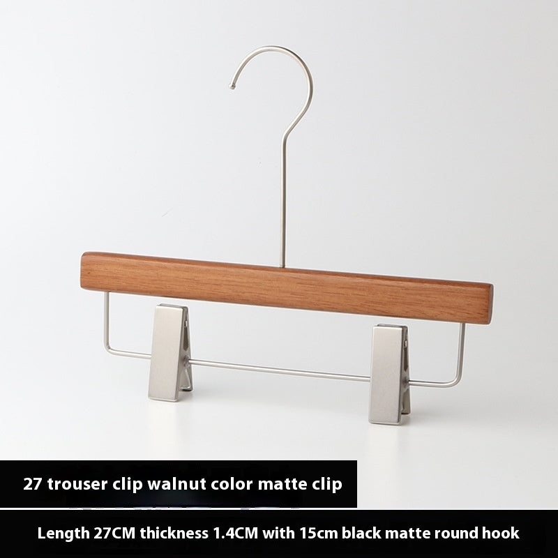 Walnut Solid Wood Clothes Hanger Clothing Store