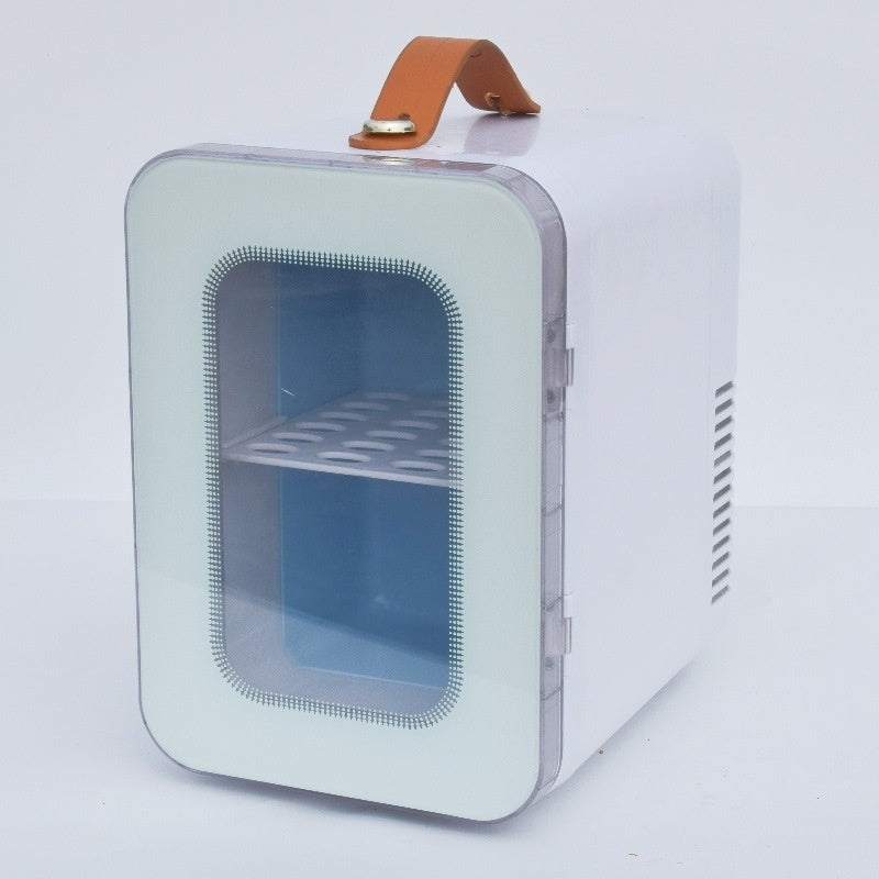 Beauty Mini Refrigerator Hot And Cold Dual-use Cross-border Transparent Door