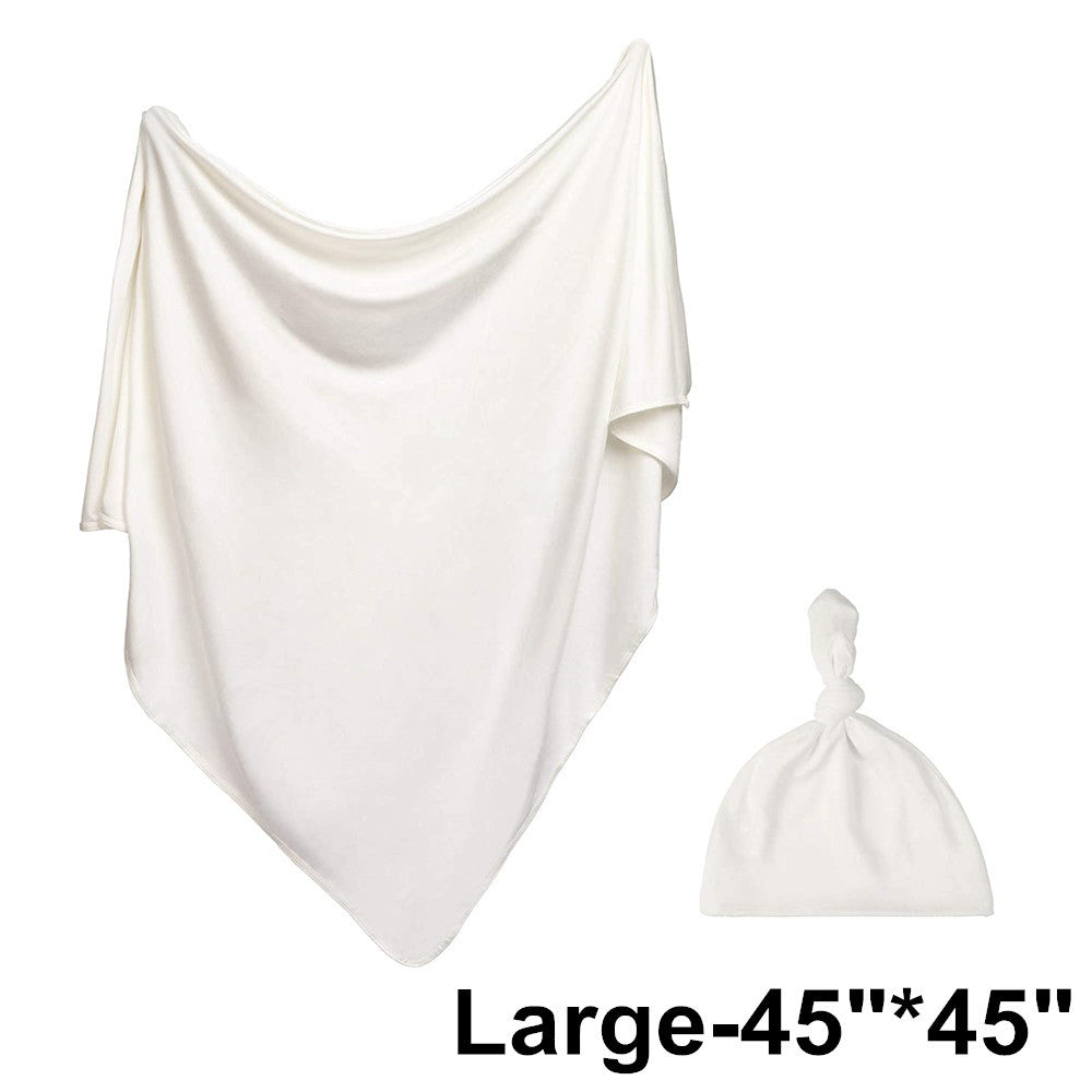 Newborn Knitted Stretch Fabric Solid Color Wrapper