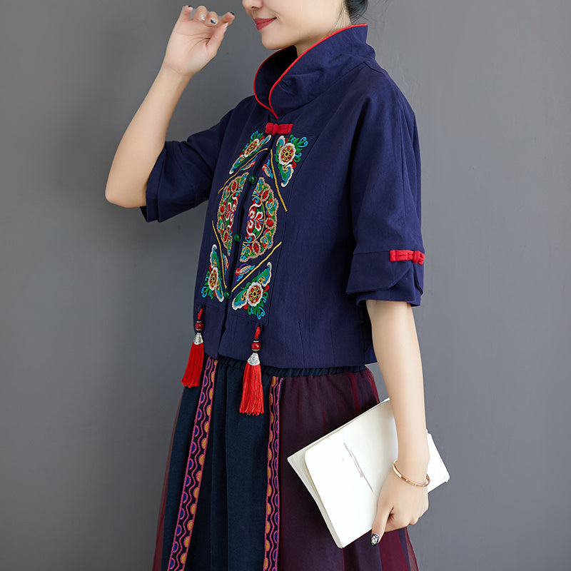 Ethnic embroidery top