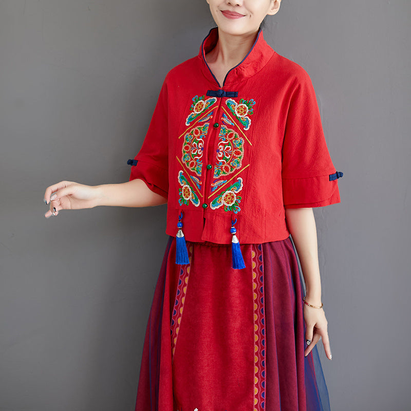Ethnic embroidery top