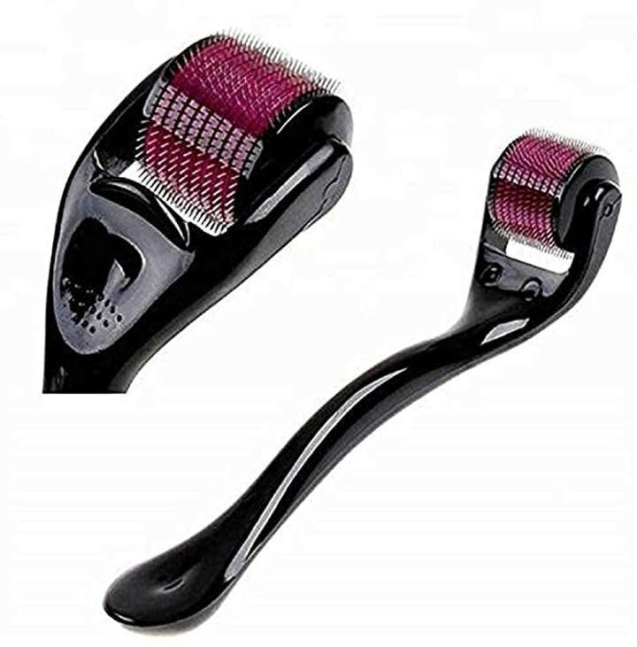 Mixonshun Derma Roller, 0.5mm with 540 Titanium micro needles - Derma Roller for Face, Beard, and Hair Growth - Skin Care for Men and Women (75 g)