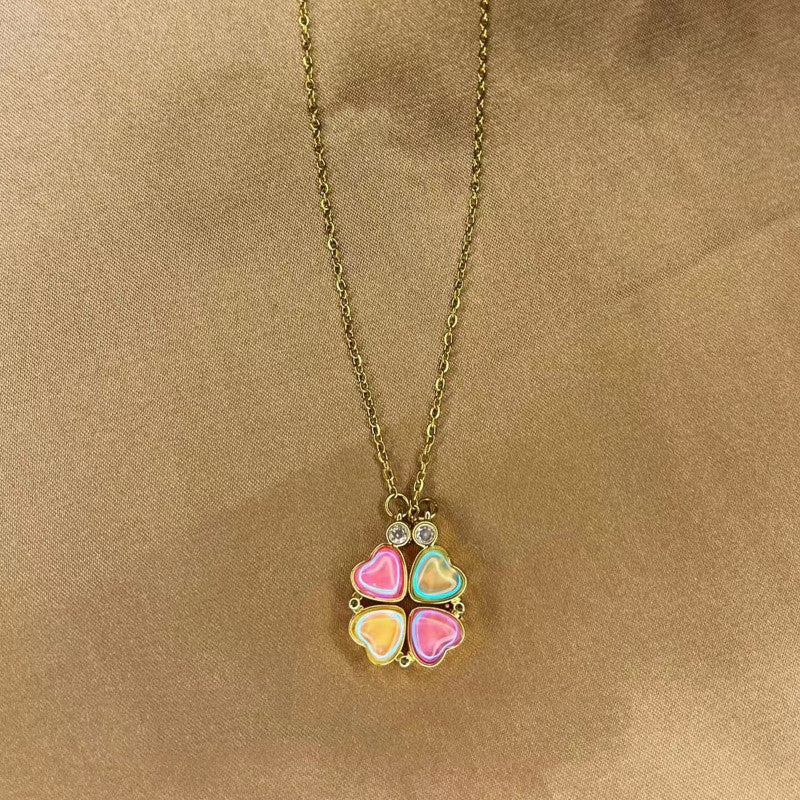 Wear More Temperament And Fashion, Four Heart Chain