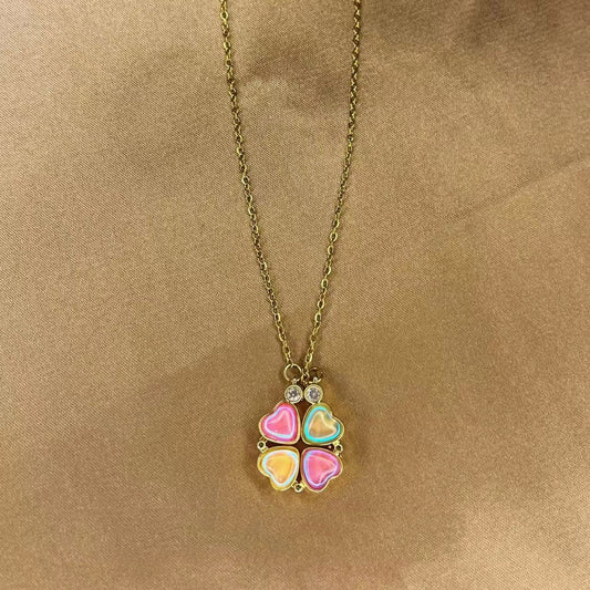 Wear More Temperament And Fashion, Four Heart Chain