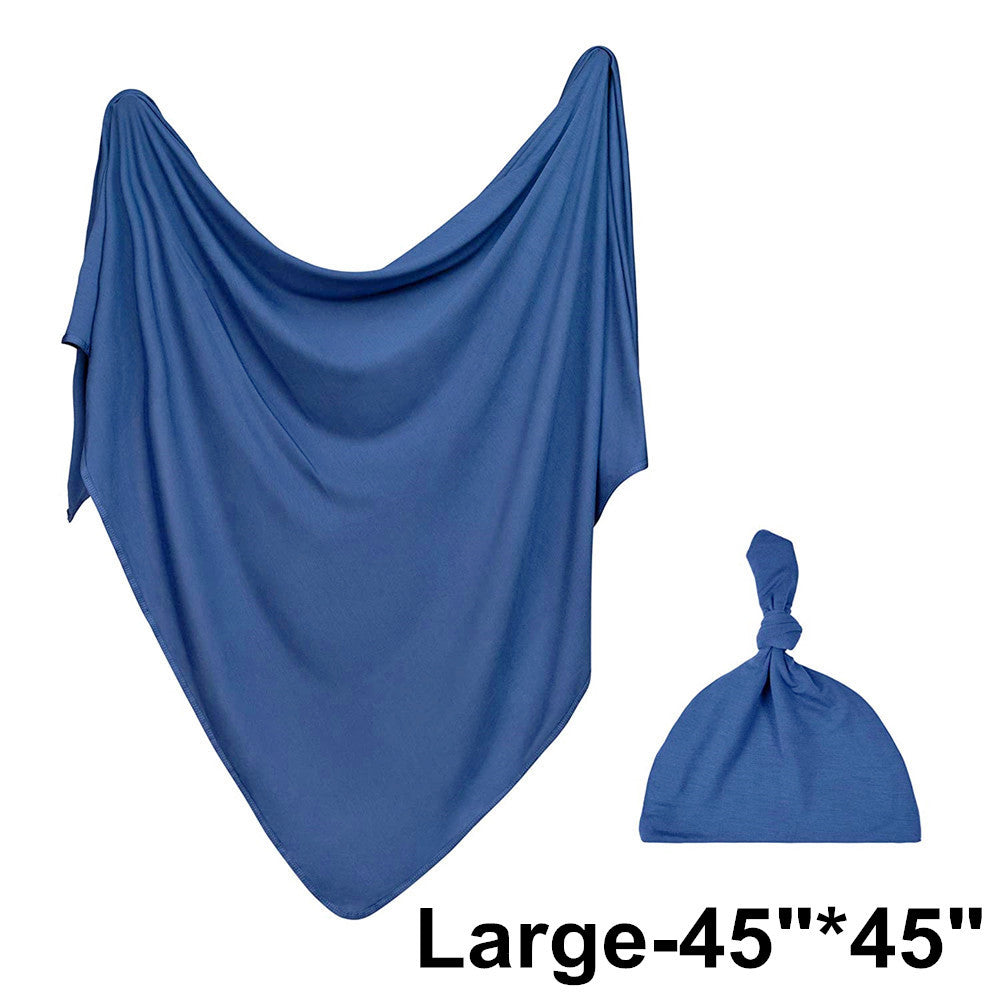 Newborn Knitted Stretch Fabric Solid Color Wrapper