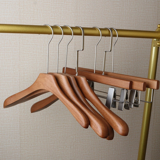 Walnut Solid Wood Clothes Hanger Clothing Store