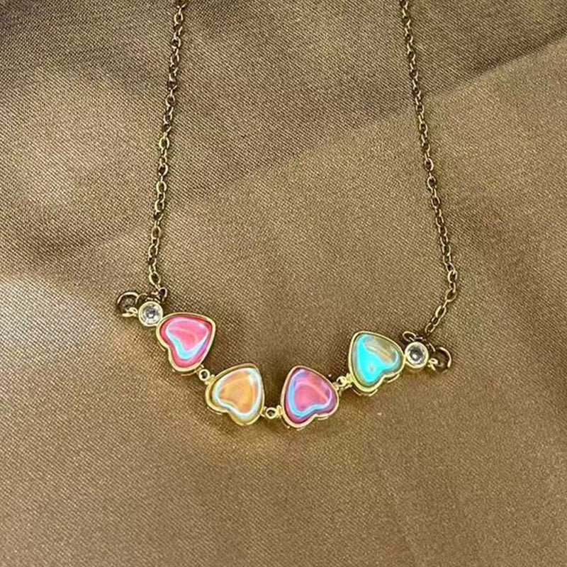 Wear More Temperament And Fashion, Four Heart Chain