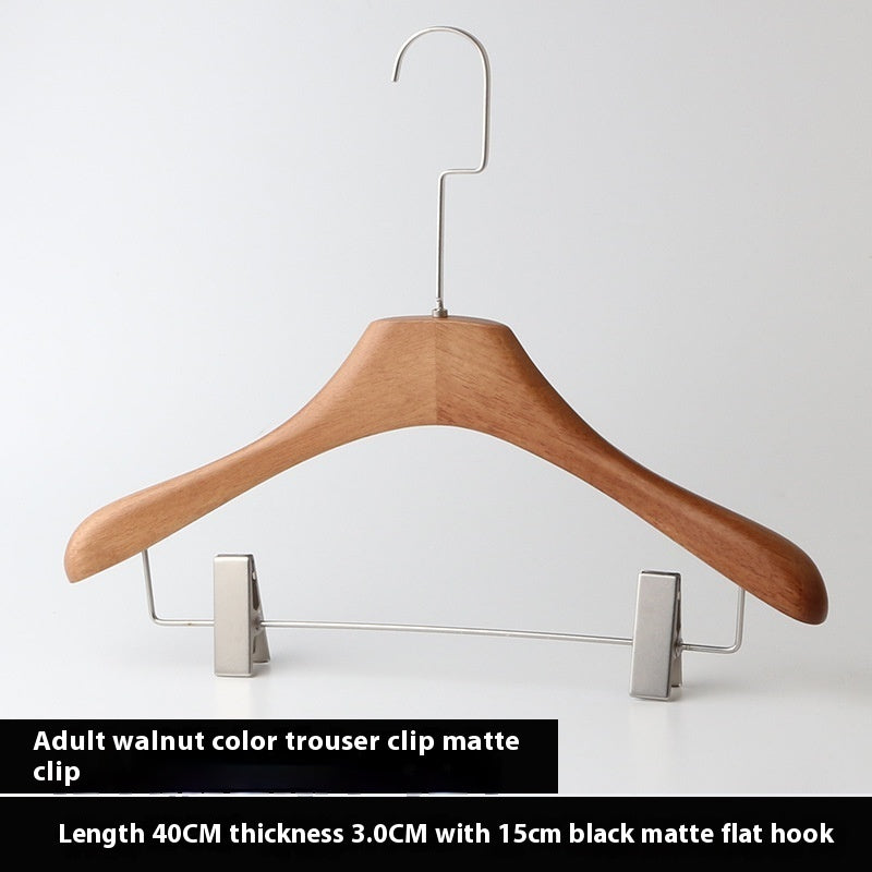 Walnut Solid Wood Clothes Hanger Clothing Store