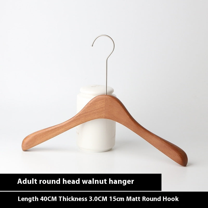 Walnut Solid Wood Clothes Hanger Clothing Store