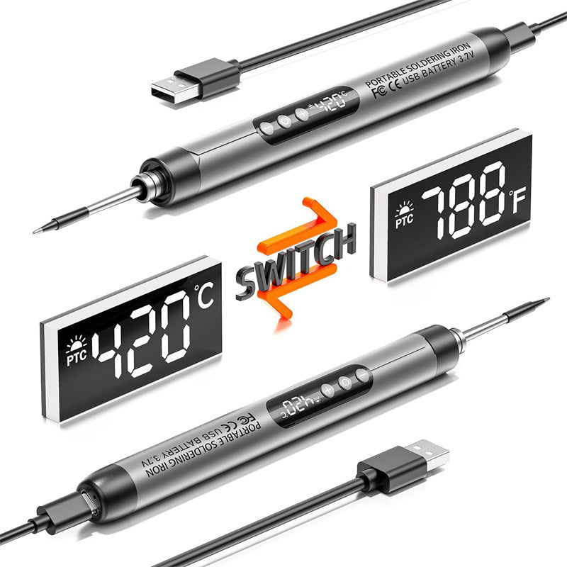 Mini Digital Display Electric Soldering Iron Portable Wireless Home Appliance Repair Tool Kit Package