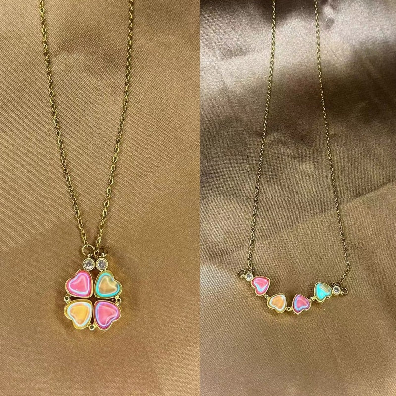 Wear More Temperament And Fashion, Four Heart Chain