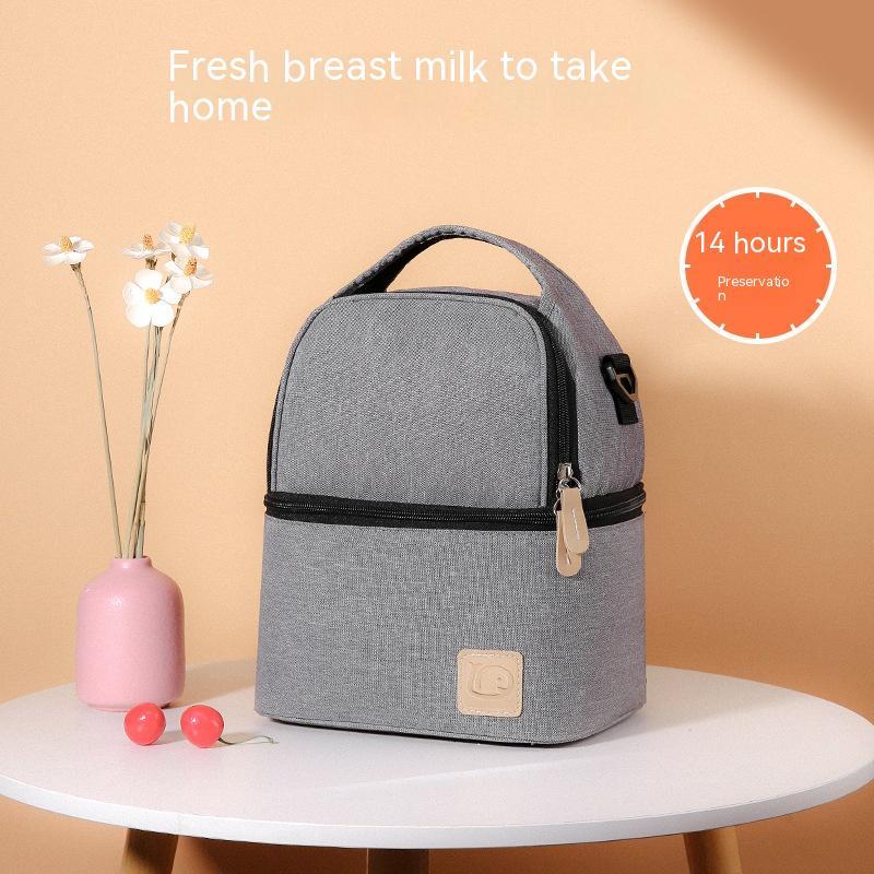 Fashion Milk Insulated Bag Double Layer Breast Milk Storage Bag Thick Breast Milk Ice Pack Mummy Bag
