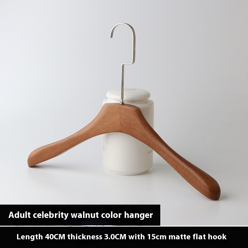 Walnut Solid Wood Clothes Hanger Clothing Store
