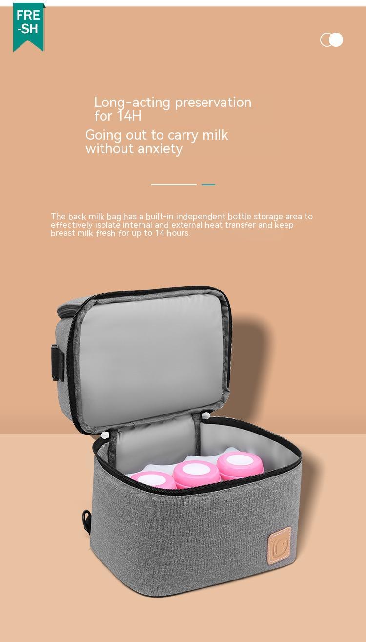 Fashion Milk Insulated Bag Double Layer Breast Milk Storage Bag Thick Breast Milk Ice Pack Mummy Bag