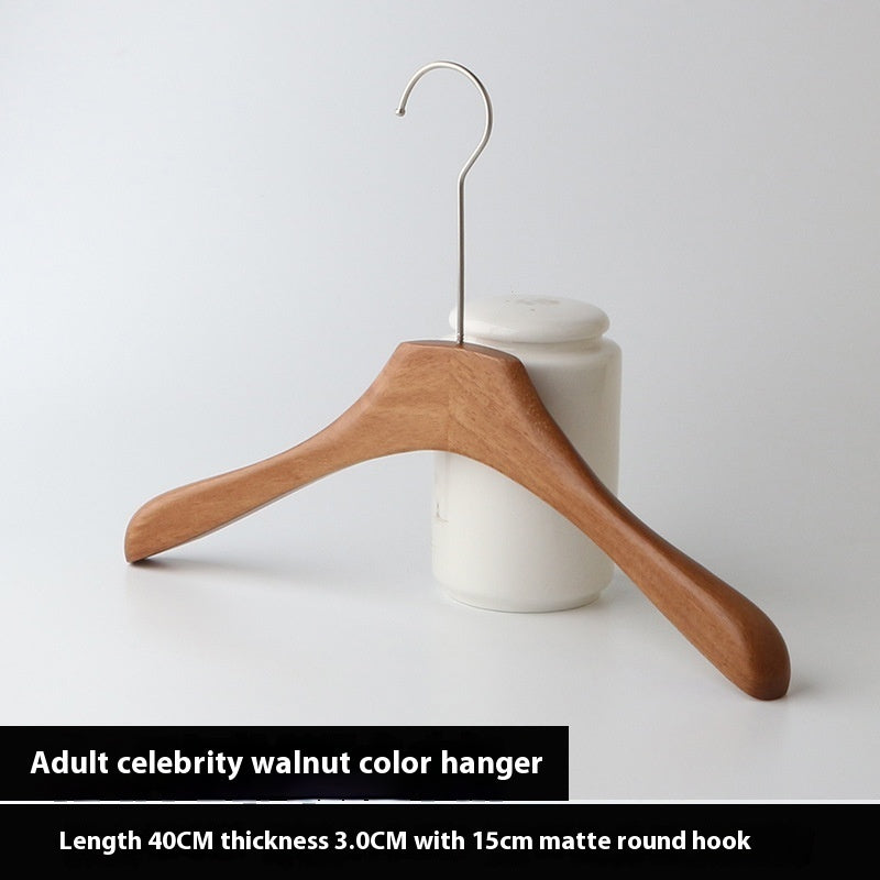 Walnut Solid Wood Clothes Hanger Clothing Store