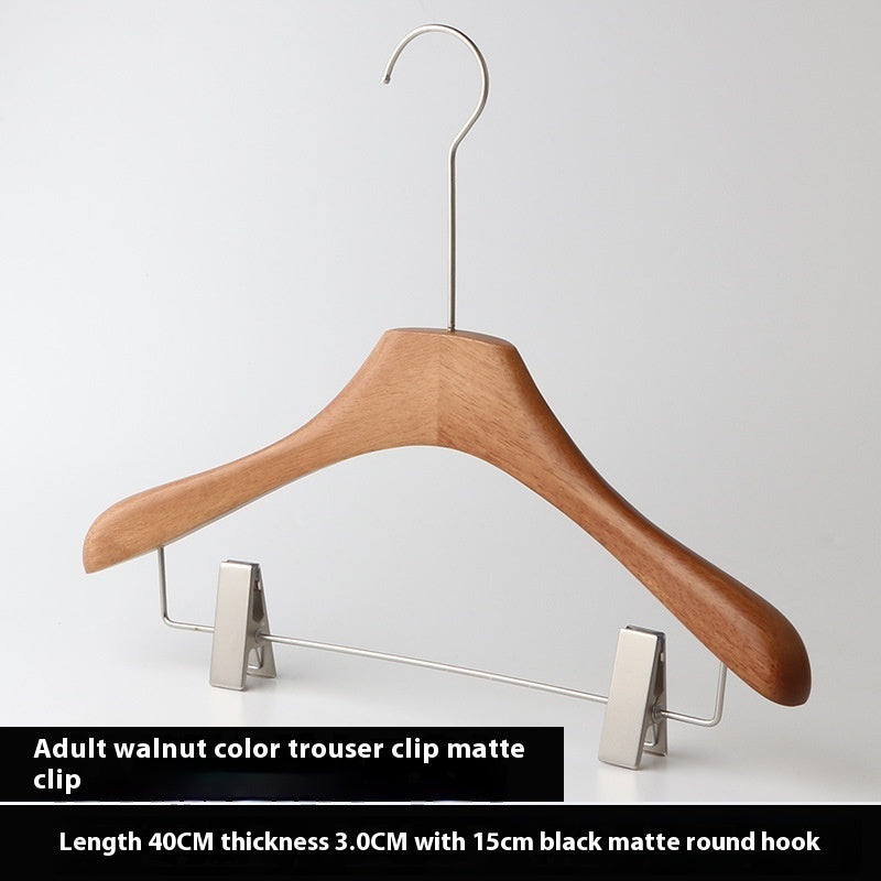 Walnut Solid Wood Clothes Hanger Clothing Store