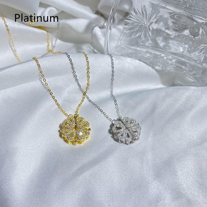 Wear More Magnet Love Four-leaf Clover Necklace