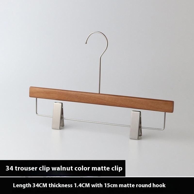 Walnut Solid Wood Clothes Hanger Clothing Store