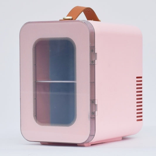 Beauty Mini Refrigerator Hot And Cold Dual-use Cross-border Transparent Door